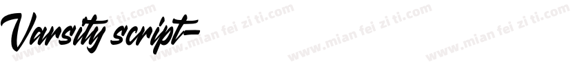 Varsity script字体转换